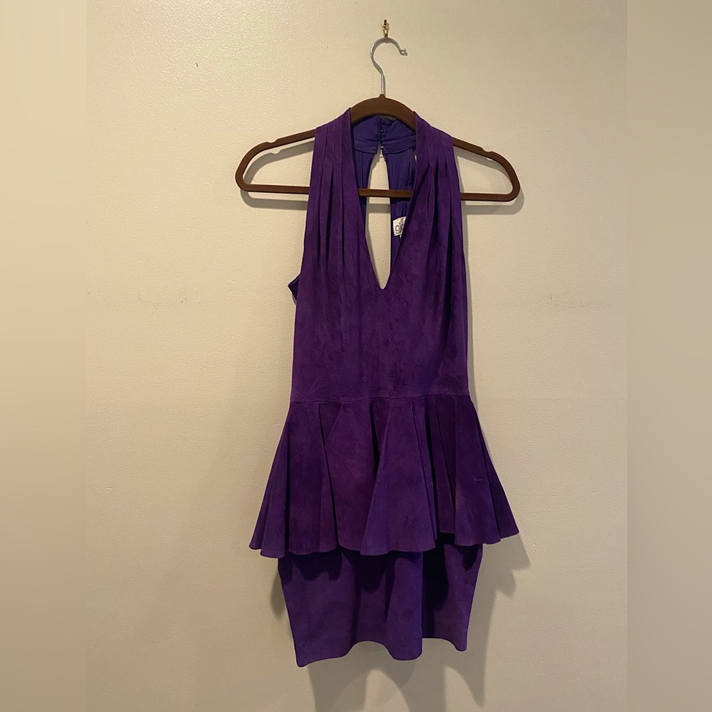 *Vintage* Purple Suede Dress by Pia Rucci